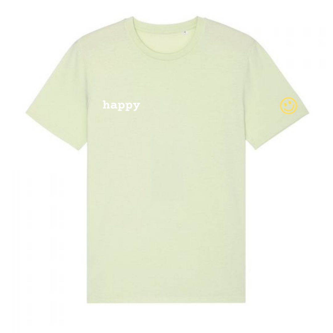 The 'Amy' Happy Tee in Mint (Unisex)